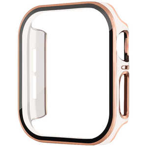 藤本電業 AppleWatch40mmガラスフィルム一体型ケース ゴールドラインホワイト ホワイト WAC-02GWH40 藤本電業 AppleWatch40mmガラスフィルム一体型ケース ゴールドラインホワイト ホワイト WAC-02GWH40
