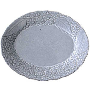 AITO製作所 リアン オーバルプレート 楕円皿 約25×20cm グレー 267832