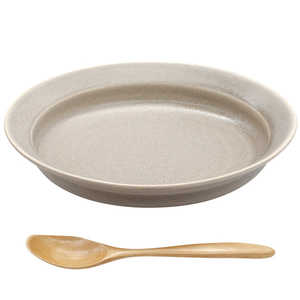 AITO製作所 カレット Cullet 楕円 カレー皿 パスタ皿 ボウル 鉢 約24×19cm 木製スプーン付 グレー 111110 AITO製作所 カレット Cullet 楕円 カレー皿 パスタ皿 ボウル 鉢 約24×19cm 木製スプーン付 グレー 111110