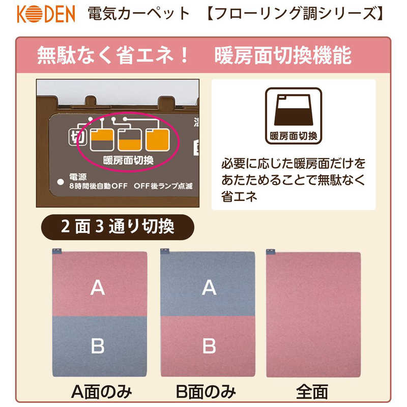 広電 広電 ホットカーペット2畳 フローリング調 [フローリングタイプ /2畳相当] CWC201H-BW CWC201H-BW
