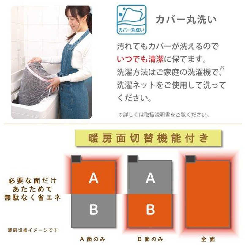広電 広電 2畳ホットカーペット3点セット [カバー+本体 /2畳相当] VWU201H-BFZJ VWU201H-BFZJ