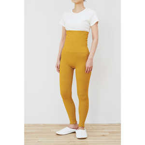 グローバルプロダクトプランニング しなやか腹巻き レギンス (ハニーマスタード) 