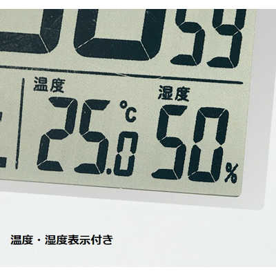 セイコー 目覚まし時計 デジタル 電波自動受信機能有 ホワイト SQ767W 