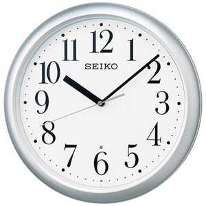 セイコー SEIKO 電波掛け時計 スタンダード シルバー KX218S