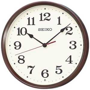  セイコー SEIKO 電波掛け時計 ナチュラルスタイル 茶 KX223B