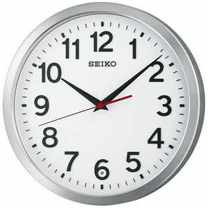 セイコー SEIKO 電波掛け時計「オフィスタイプ」 シルバー KX227S