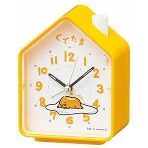 ＜コジマ＞ セイコー 目覚まし時計「ぐでたま」 黄色 CQ152Y画像
