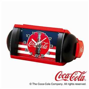 ＜コジマ＞ セイコー コカ・コーラ 大音量目覚まし時計 「コカ・コーラ」 赤 AC604R画像