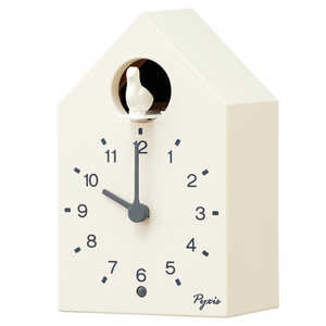 セイコー 掛け置き兼用時計「PYXIS(ピクシス)かっこう時計」 白 NA610W