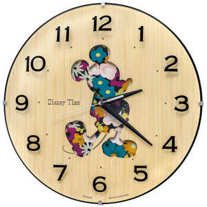 セイコー 掛け時計「Disney Time(ディズニータイム)ミッキー」 茶 FW586B