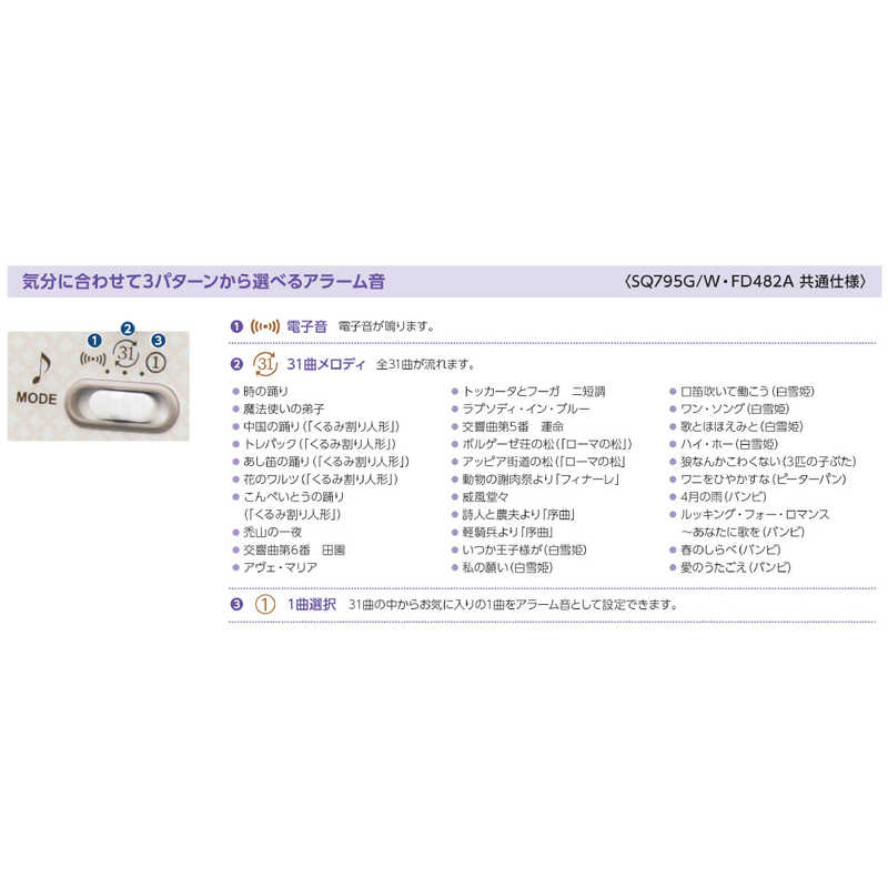 セイコー 電波目ざまし時計 SQ795G 薄ピンクゴｰルド の通販 | カテゴリ：インテリア・雑貨・寝具 | セイコー | SEIKO  家電通販のコジマネット - 全品代引き手数料無料