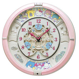 ＜コジマ＞ セイコー SEIKO からくり時計 「サンリオキャラクターズ」 ピンク CQ222P