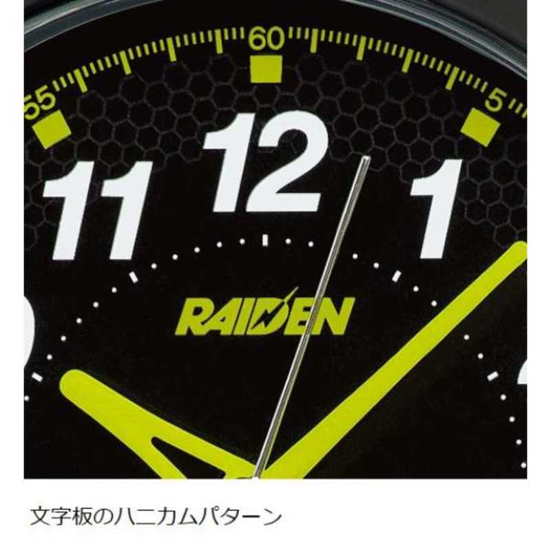 セイコー セイコー 目覚まし時計 【RAIDEN（ライデン）】 黒・一部グレーメタリック NR436J NR436J