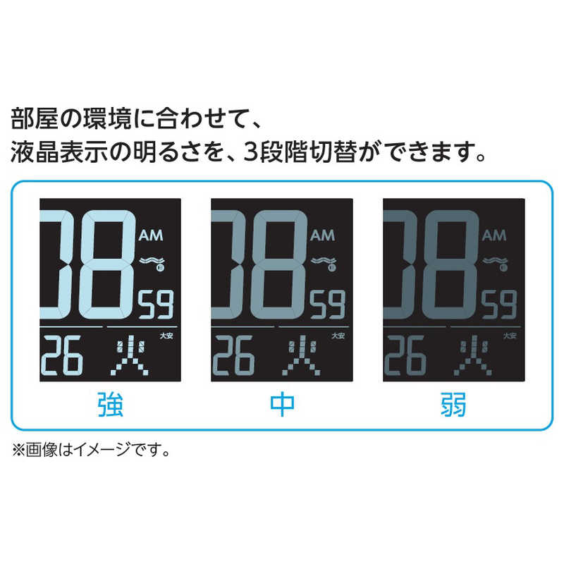 セイコー セイコー 目覚まし時計 【交流式デジタル（白色LED表示）】 白 DL216W DL216W