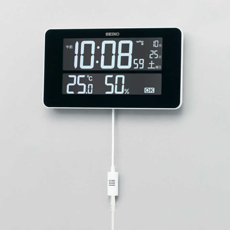 セイコー セイコー 掛け置き兼用時計(交流式デジタル（白色LED表示）)　白 DL217W DL217W