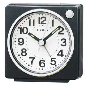 セイコー 目覚まし時計 PYXIS 黒メタリック [アナログ] NR449K