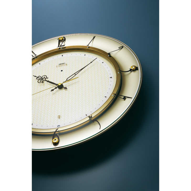 セイコー セイコー 掛け時計 (セイコー エムブレム) 薄金色パール ［電波自動受信機能有］ HS561G HS561G