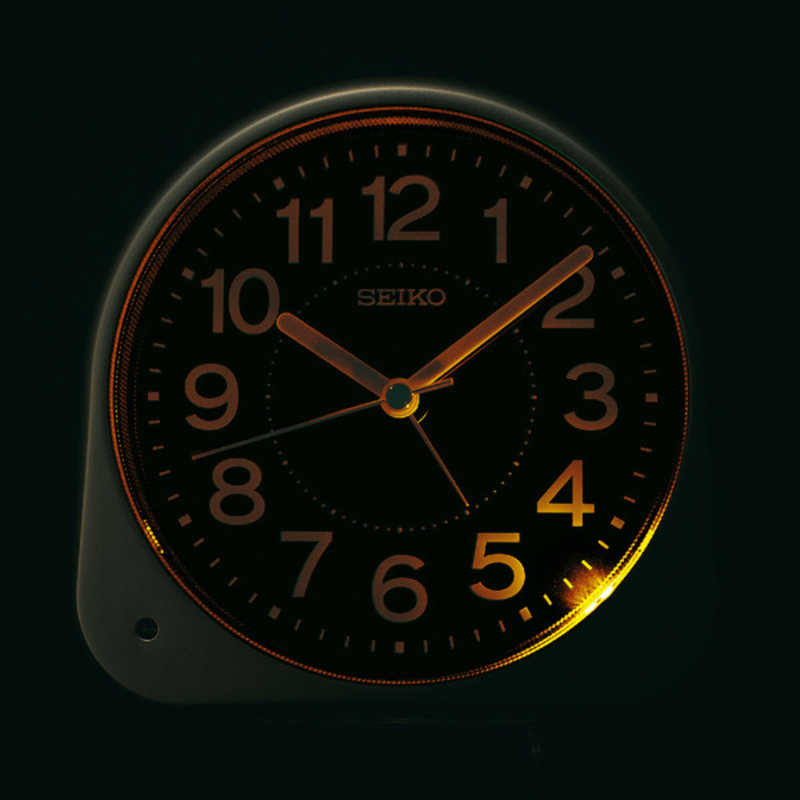 セイコー セイコー 目覚まし時計 (夜でも見える(自動点灯タイプ)) 銀色メタリック ［アナログ］ KR525S KR525S