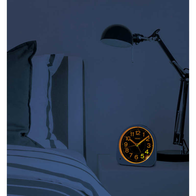 セイコー セイコー 目覚まし時計 (夜でも見える(自動点灯タイプ)) 銀色メタリック ［アナログ］ KR525S KR525S