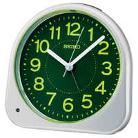 セイコー 目覚まし時計 (夜でも見える(自動点灯タイプ)) 白 ［アナログ