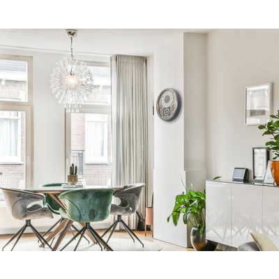 セイコー からくり時計 (ウェーブシンフォニー) 銀色メタリック AM401S