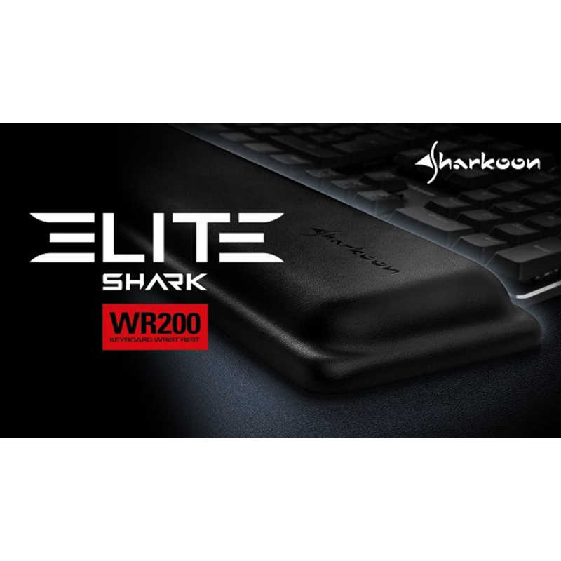 SHARKOON SHARKOON キーボードリストレスト [478x100x24mm] ELITE SHARK ブラック WR200 WR200