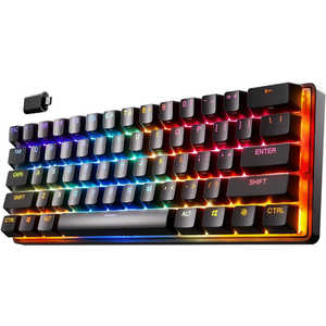 STEELSERIES ゲーミングキーボード Apex Pro Mini Wireless US （USキー配列） ［有線・ワイヤレス］ 64842J