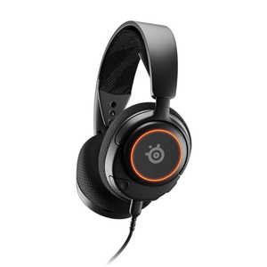 STEELSERIES ゲーミングヘッドセット Arctis Nova 3 ブラック [φ3.5mmミニプラグ+USB-C+USB-A /両耳 /ヘッドバンドタイプ] 61631J