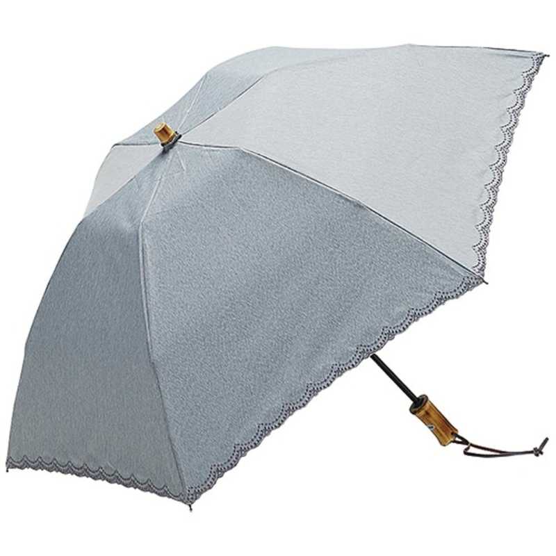 ウォーターフロント ウォーターフロント レディース晴雨兼用折傘 リネン刺繍晴兼折(UV加工)50cm LS-3F50-SH LS-3F50-SH