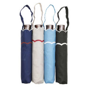 ウォーターフロント 「折りたたみ傘」レディース折傘 スカラップ刺繍 三つ折 「色指定不可」 [50cm] SKRP3F50UH