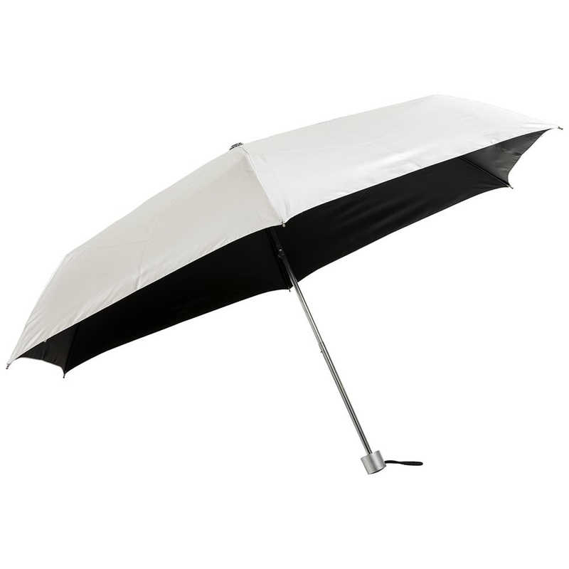 ウォーターフロント ウォーターフロント 銀行員の日傘 折り畳み シルバー (晴雨兼用/60cm)  
