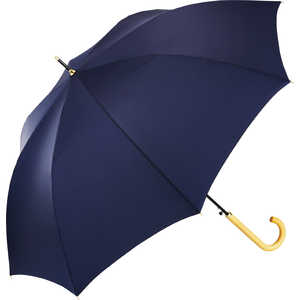 ウォーターフロント 長傘 ベーシックジャンプ木手 ［雨傘 /レディース /58cm］ ダークネイビー U158-0898DN1-B7