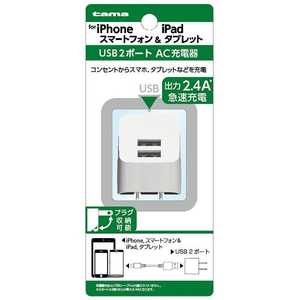 多摩電子工業 タブレット/スマートフォン対応[USB給電]AC-USB充電器 TSA54UW