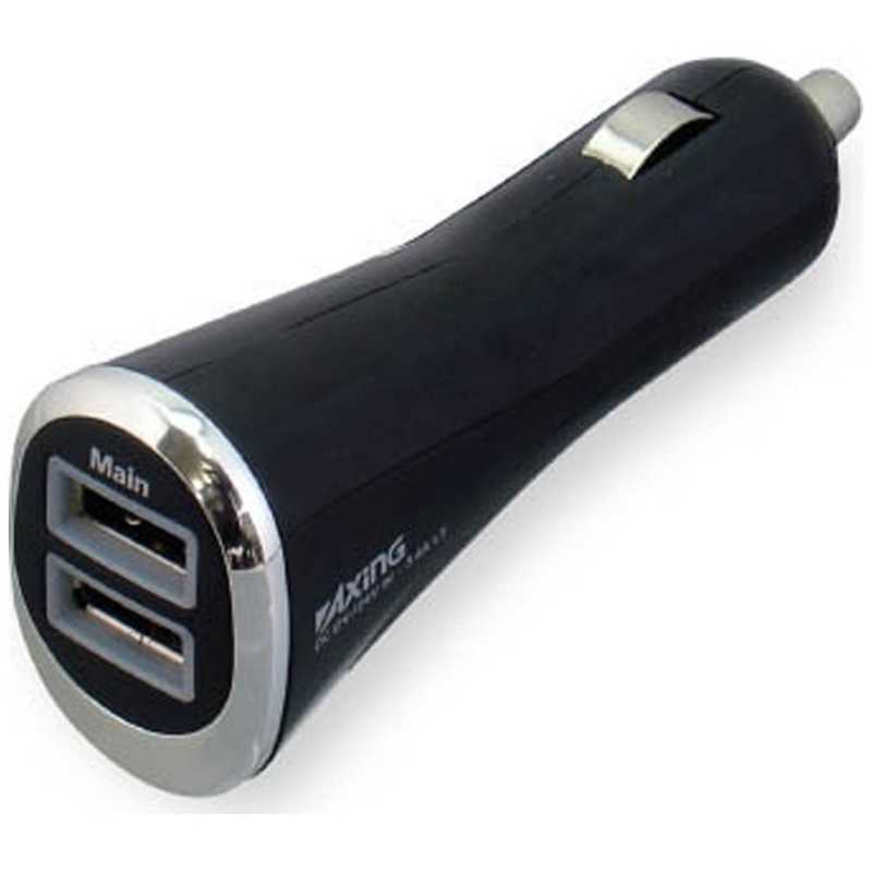 多摩電子工業 多摩電子工業 ［USB給電］車載用 - USB充電器 3.6A （2ポート・ブラック）TK46UK TK46UK TK46UK