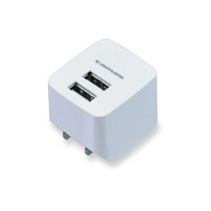 多摩電子工業 多摩電子工業 タブレット/スマートフォン対応[USB給電] AC - USB充電器 2.4A (2ポート) TA77UW TA77UW