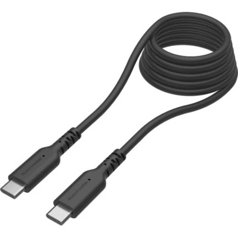 多摩電子工業 多摩電子工業 PD240W USB-C to Cソフトケーブル 2.0m ブラック 過熱防止 TH302CC20K TH302CC20K