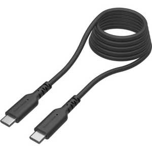 多摩電子工業 PD240W USB-C to Cソフトケーブル 2.0m ブラック 過熱防止 TH302CC20K
