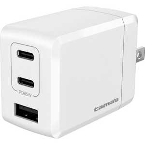 ¿Żҹ PD65W 󥻥ȥ㡼㡼 C2A ۥ磻 3ݡ /USB Power Deliveryб /GaN(ⲽꥦ) ѡ TAP148UC2W