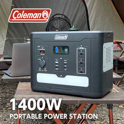 ⑧⑦Coleman（コールマン） ポータブル電源 CLM-TL119K 多摩電子工業 Coleman ポータブル電源1400W ［11出力 /AC・DC・USB-C
