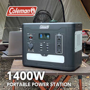 多摩電子工業 Coleman ポータブル電源1400W ［11出力 /AC・DC・USB-C充電・ソーラー(別売) /USB Power Delivery対応］ CLM-TL119K2