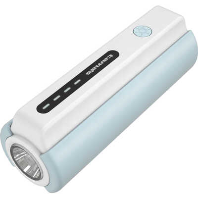 多摩電子工業 LEDライト付きモバイルバッテリー 5000mAh ブルー TL98CL
