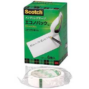 3Mジャパン 3M メンディングテープエコノパック 24mmX30m 6巻入 巻芯径76mm MP-24 MP24