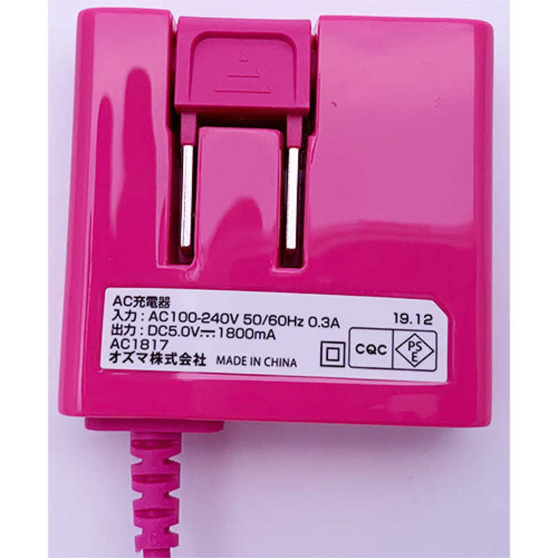 オズマ オズマ タブレット スマートフォン対応 micro USB AC充電器 1.8A(1.5mク) BKS-ACSP18PN BKS-ACSP18PN
