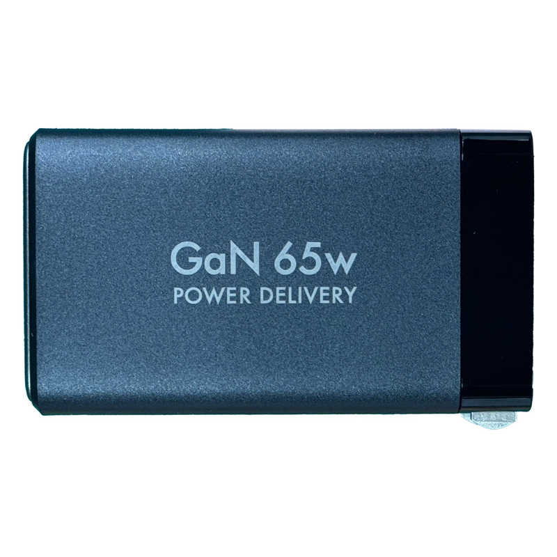 オズマ オズマ PowerDelivery65W出力 AC-USB充電器 3Port(C＊2＆A) ブラック ［3ポート /USB Power Delivery対応］ ACUC2-65PQGBK ACUC2-65PQGBK
