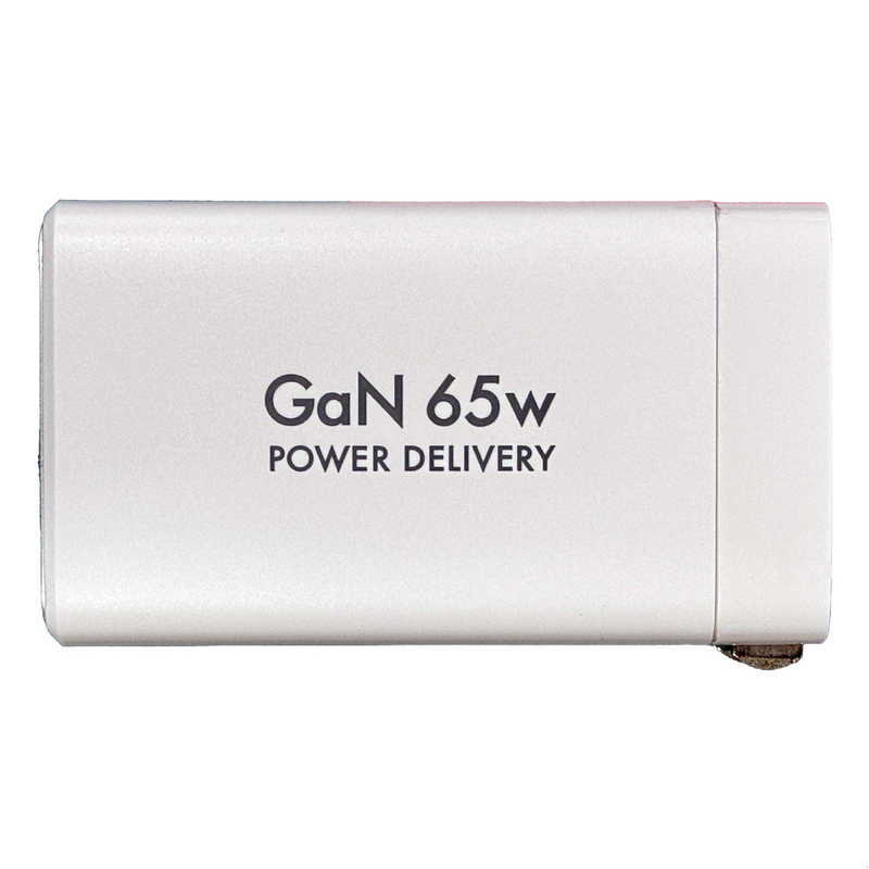 オズマ オズマ PowerDelivery65W出力 AC-USB充電器 3Port(C＊2＆A) ホワイト ［3ポート /USB Power Delivery対応］ ACUC2-65PQGWH ACUC2-65PQGWH