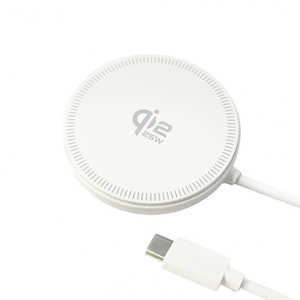 オズマ (Qi2 25W)正規認証品 スタンド機能付きワイヤレス充電ケーブル 2m ホワイト ［USB Power Delivery対応 / ワイヤレスのみ / 20W］ WLC-Q22C200WH