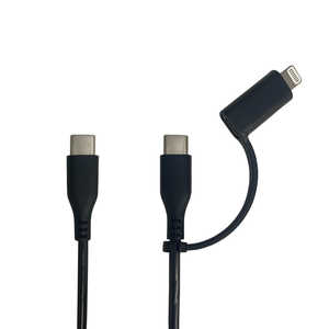 IY} (AppleFؕi)LightningA_v^̌^ Type-C to Type-C P[u PD60WΉ 1m ubN mUSB Power DeliveryΉn CD-CLJ100K