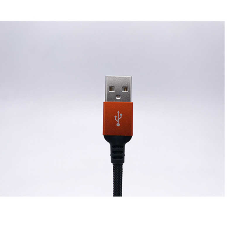 オズマ オズマ ビックカメラグループオリジナルモデル USB-IF認証 Type-C⇔USB-A 通信 充電ケーブル ナイロンメッシュケーブル1m メタルコネクタ BKS-UD3CAM10OR メタルオレンジ BKS-UD3CAM10OR メタルオレンジ