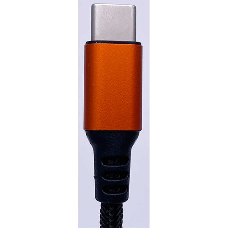 オズマ オズマ ビックカメラグループオリジナルモデル USB-IF認証 PD対応 Type-C⇔Type-C 通信 充電ケーブル ナイロンメッシュケーブル1m メタルコネクタ BKS-CD3CAM10OR メタルオレンジ BKS-CD3CAM10OR メタルオレンジ