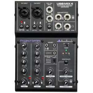 ART 4チャンネル・ミキサー USB Mix 4 ART 4チャンネル・ミキサー USB Mix 4
